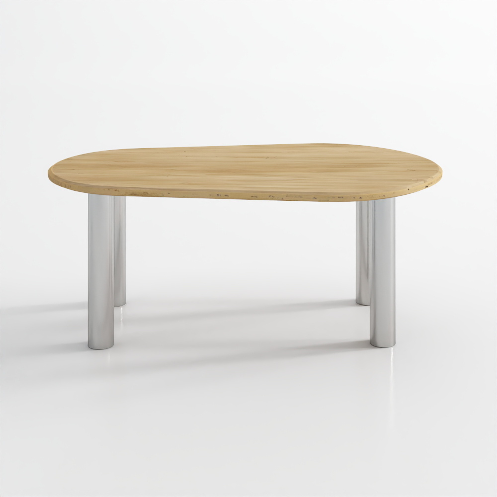 Tavolo da Pranzo in Marmo e Ferro Astyn 73.5''