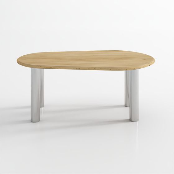 Tavolo da Pranzo in Marmo e Ferro Astyn 73.5''