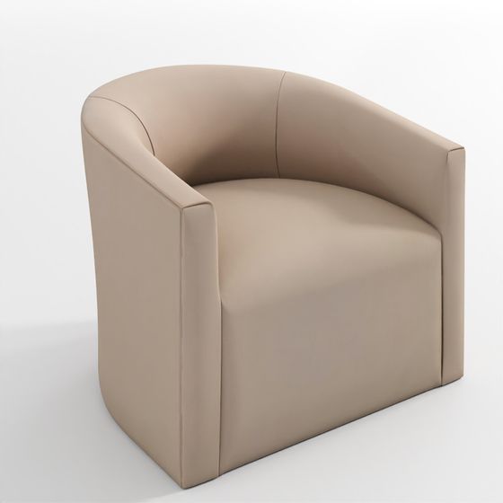 Arrondi Drehbarer Ledersessel