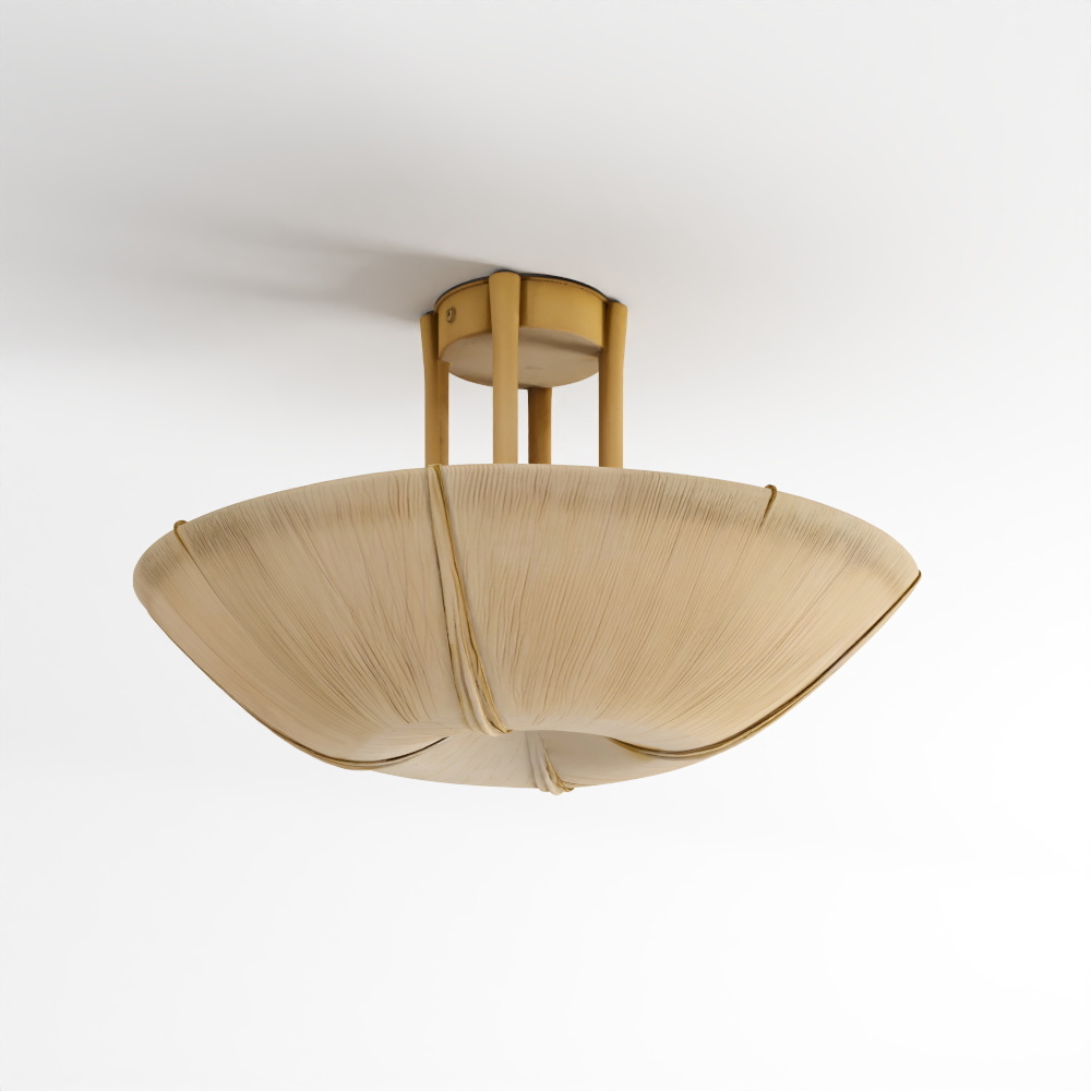 Đèn Treo Trần Gần Trần Bằng Dây Thừng Tự Nhiên Delphine