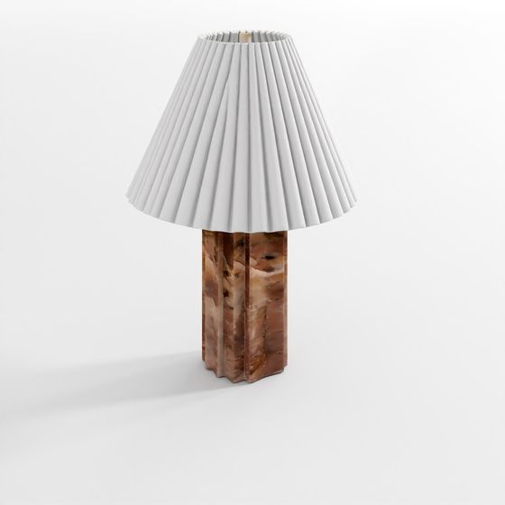 Bianca Red Marble Table Lamp