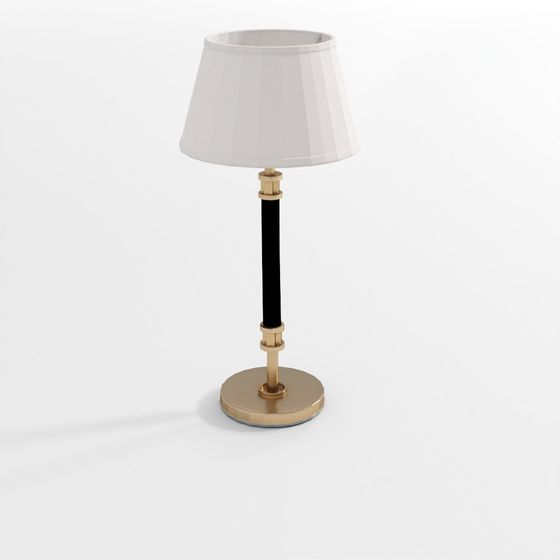 ヴィアトール 巻き ブラック レザー テーブルランプ