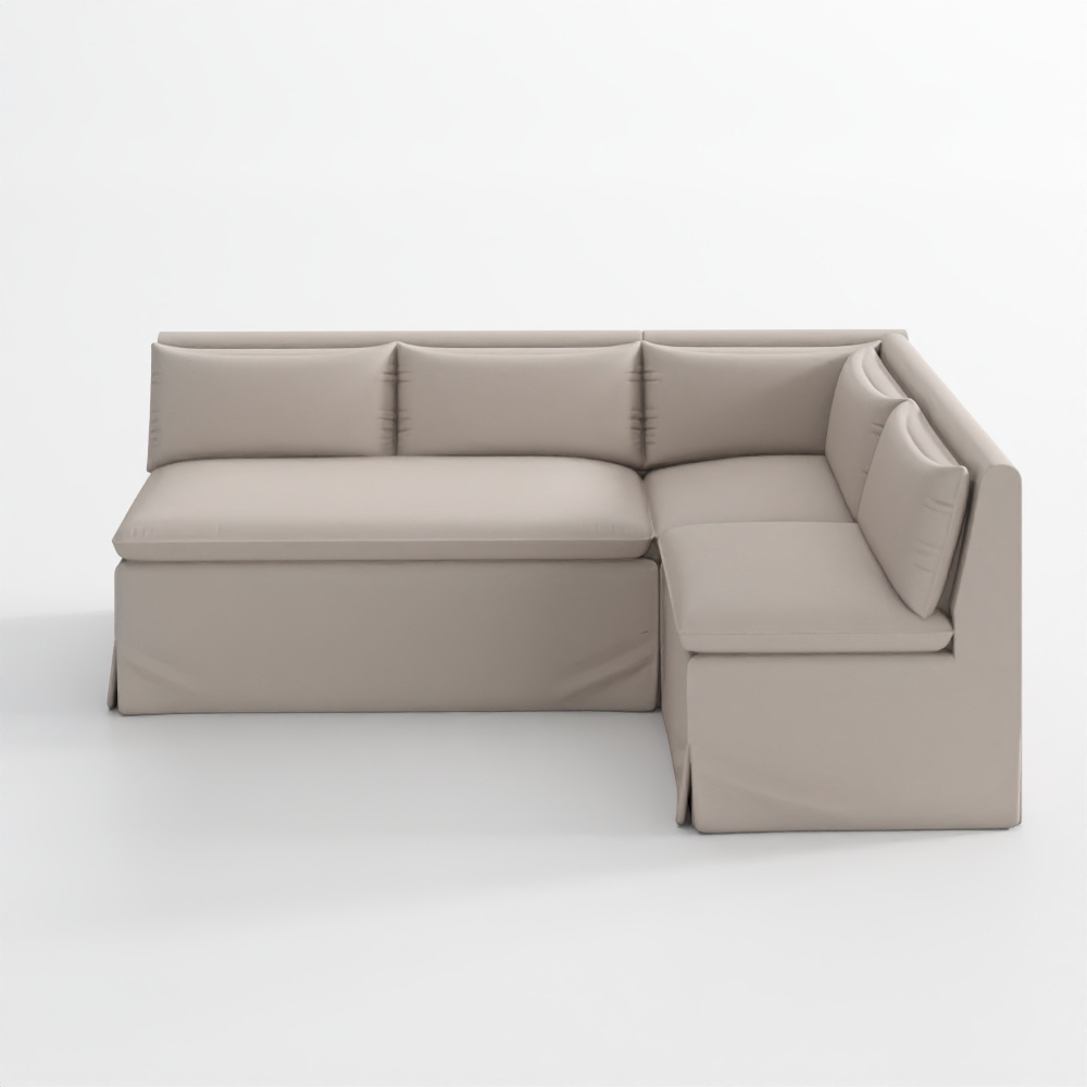 Banquette de dîner en L Belmar à une place