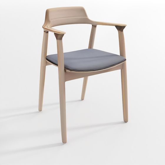 Minimalist 3D Chair Model for Modern Spaces
