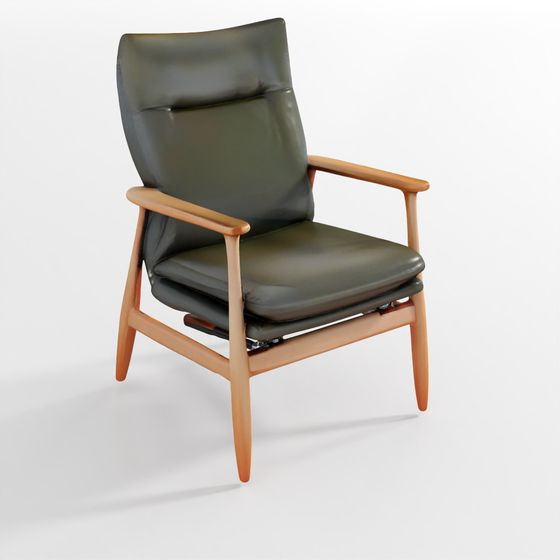Elegant Modern Leisure Chair 3D model