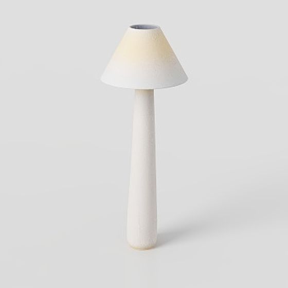 Lampada da Terra Polar in Cemento Bianco