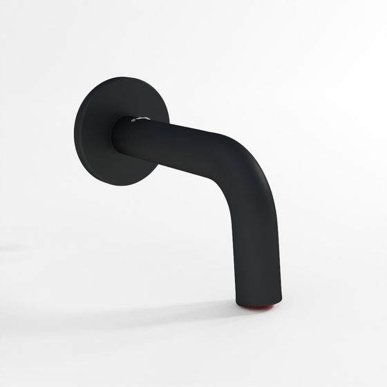 Blush Wall Mounted Sensor Faucet Black Matte