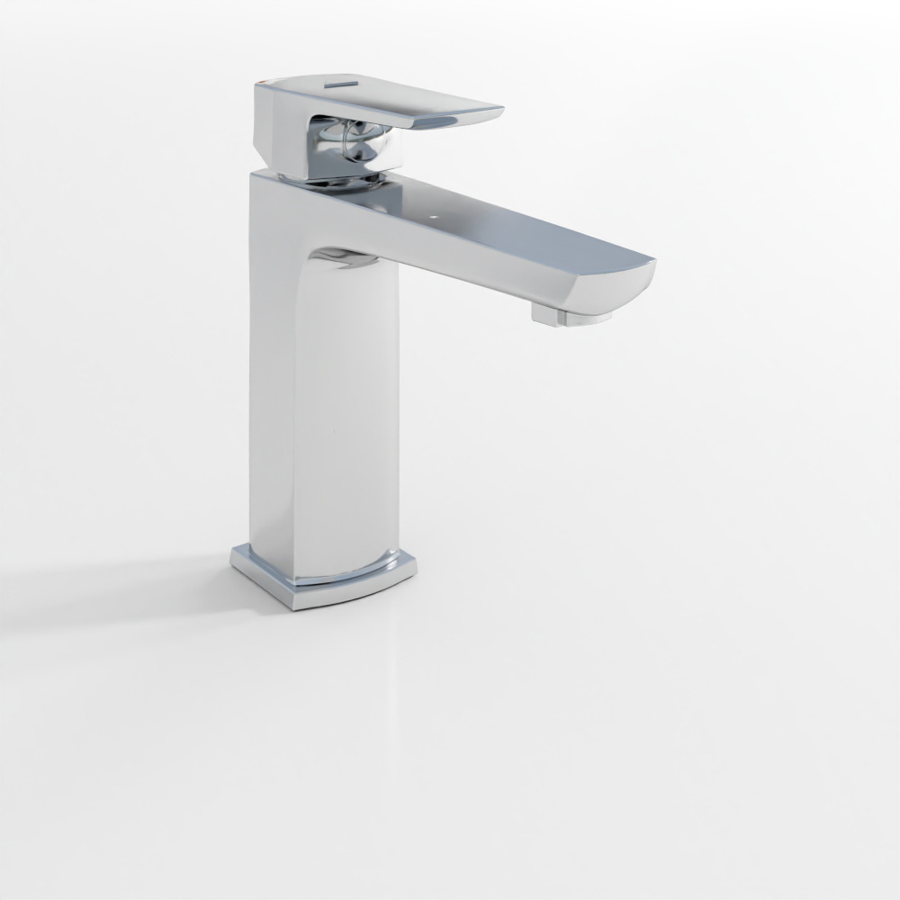 ก๊อกผสมอ่างล้างหน้าก้านเดี่ยว โครเมียม