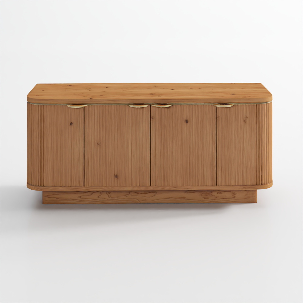Davison Fluted Oak Media Console