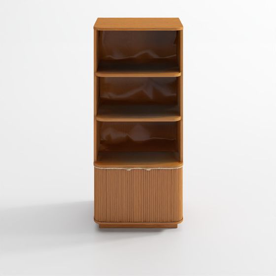Davison Fluted Oak Bookcase