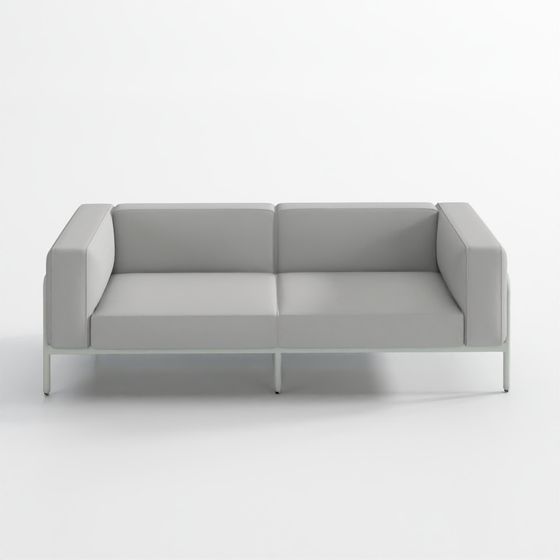 캐시 83인치 천연가죽 소파 2인용