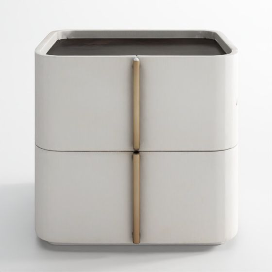 Sunpan White Night Table