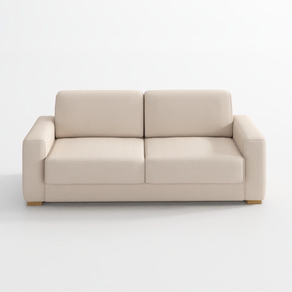 Anley Beige 3-Seater Sofa Bed