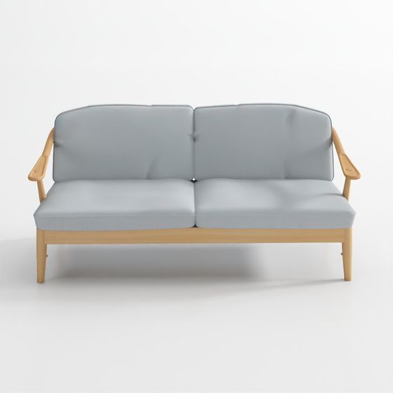 Modern Sofa 3D model with Cozy Scandifornian Design