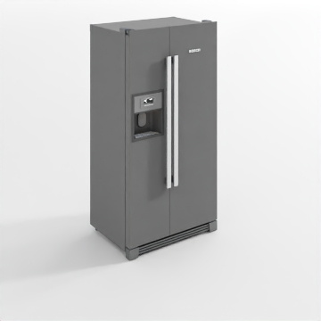 Stylish Bosch Double Door Refrigerator 3D Model – Modern Design
