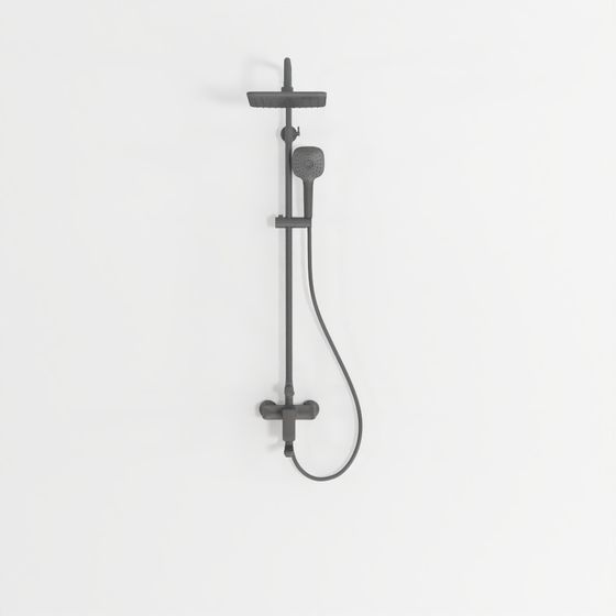 Minimalist Shower System 3D model for Modern Interiors