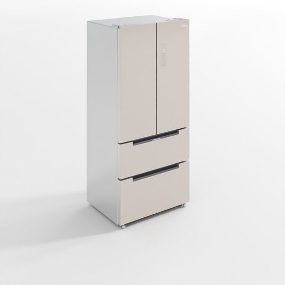 Stylish Low-Poly Refrigerator 3D model