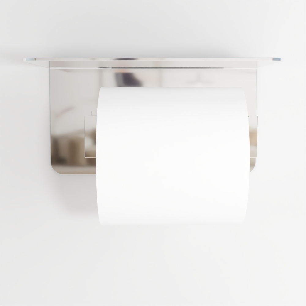 Ailixiu-Bathroom Hardware-Shelf Type Single Toilet Paper Holder-790012