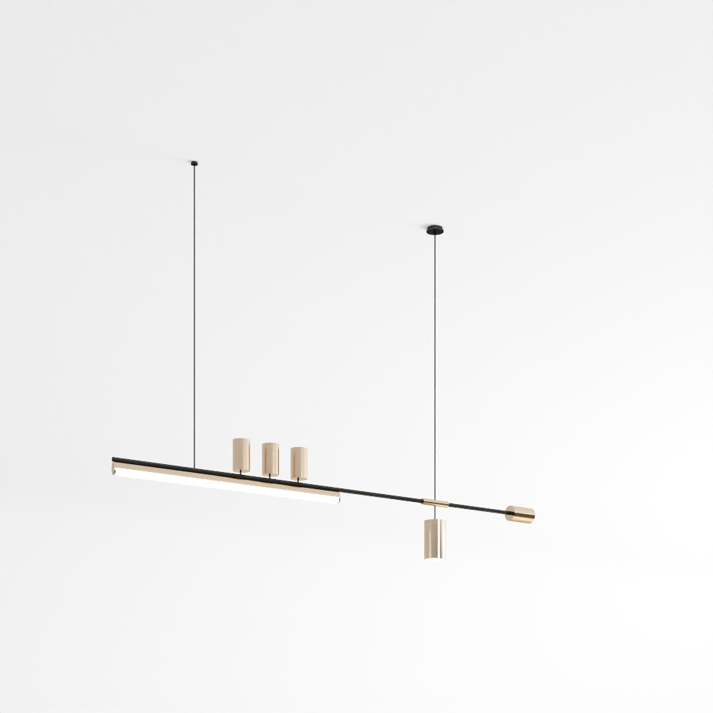 Elegant Low-Poly 3D Light Fixture Design