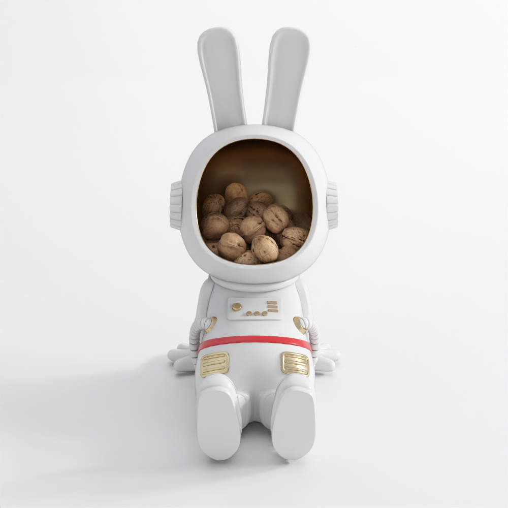 Cute Astronaut Bunny 3D model for Space Adventures