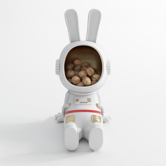 Cute Astronaut Bunny 3D model for Space Adventures