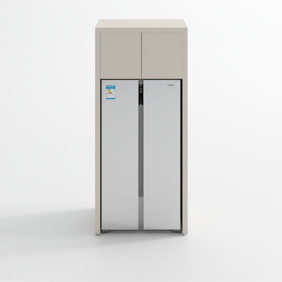 Modern Low-Poly Haier Refrigerator 3D Model