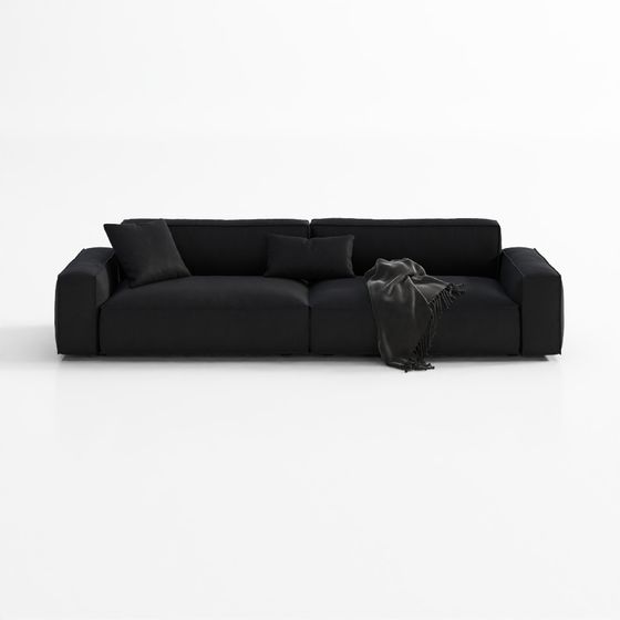 Low-Polygon Modern Sofa 3D model