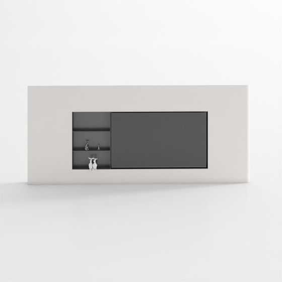 Minimalist Wall Unit 3D model for Modern Spaces