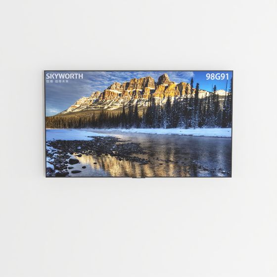 Snowy Mountain Reflection 3D model