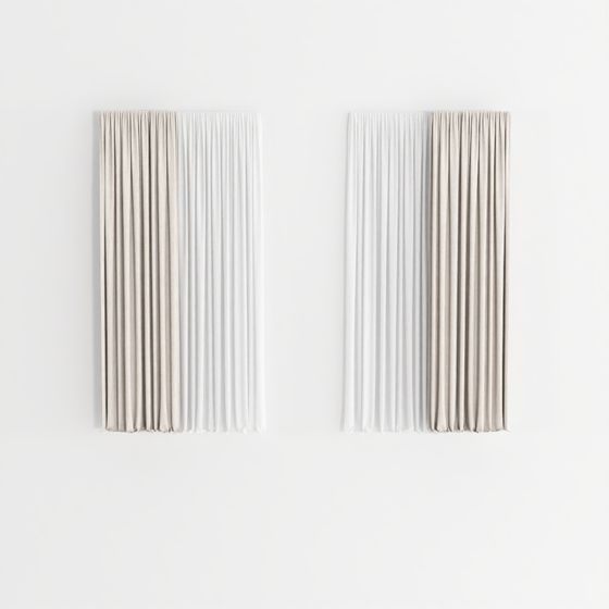 Elegant Low-Poly Curtain 3D model