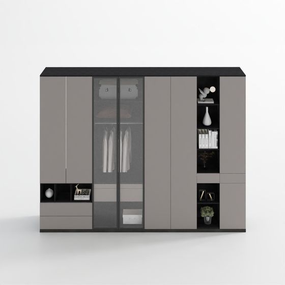 Minimalist Low-Poly Cabinet 3D Model