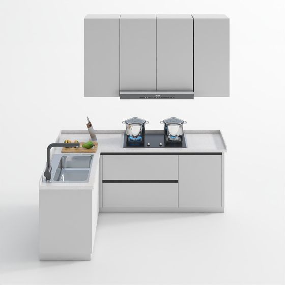Modern Minimalist Kitchen 3D model