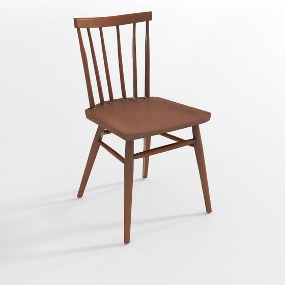 Mid-Century Modern Windsor Chair 3D model