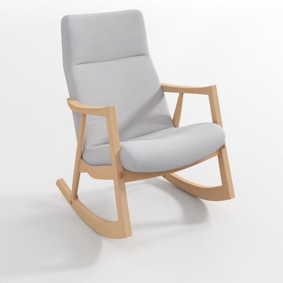 Modern Rocking Chair 3D model with Cozy Design