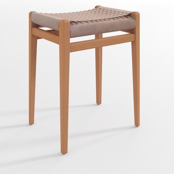 Mid-Century Stool 3D model