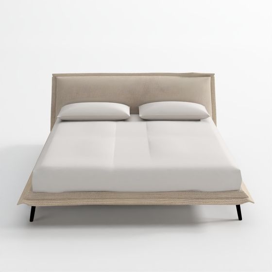 Fluff Fully Upholstered Platform Bed (Issue)