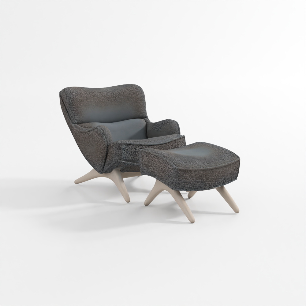 Chaise e Pouf a Tamburo