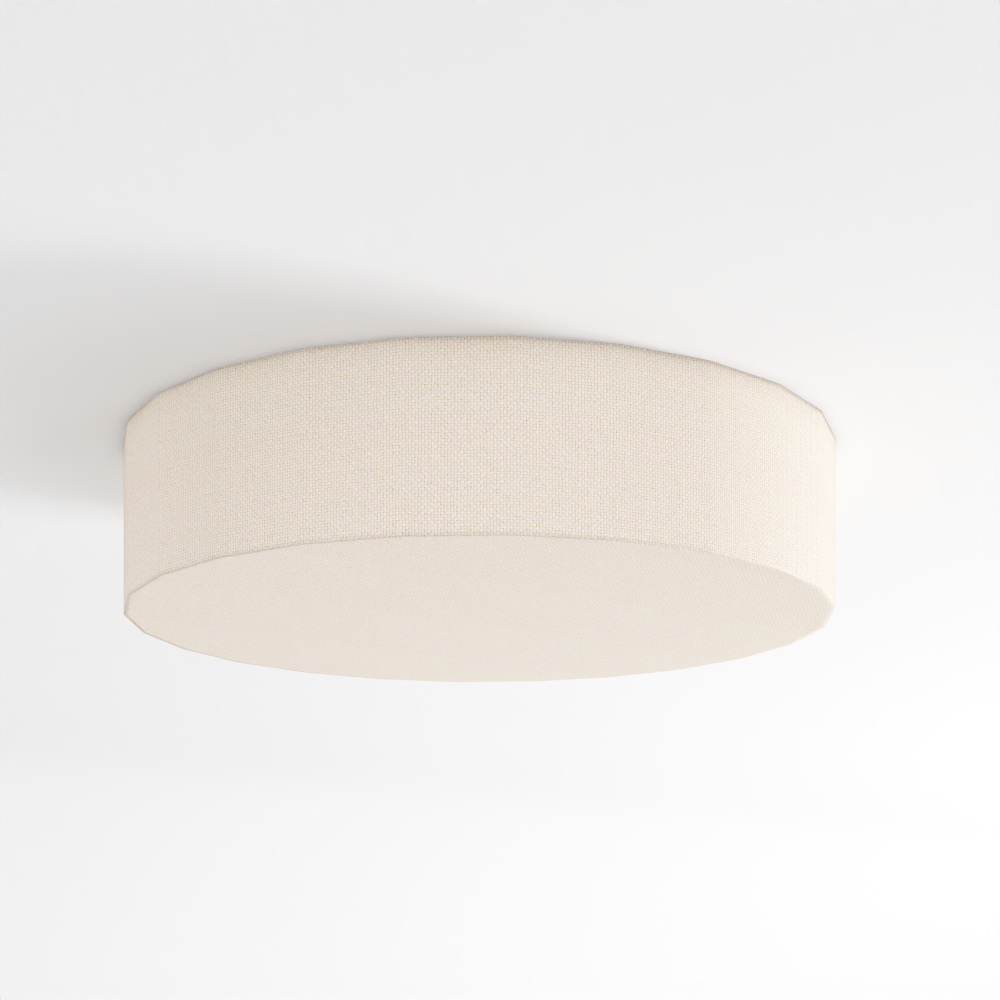 Boum Raw Silk Drum Flush Mount Light 34 by Ross Cassidy