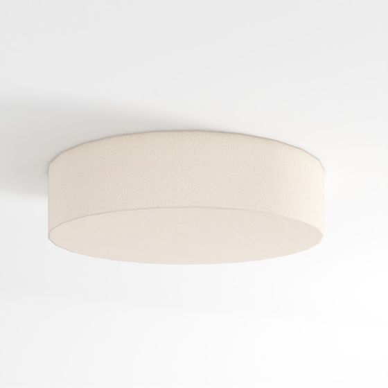 Boum Raw Silk Drum Flush Mount Light 34 by Ross Cassidy