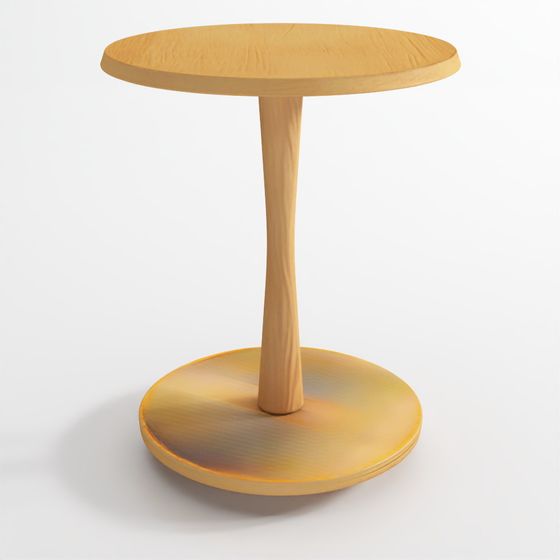 Modern Round Table 3D Model for Creative Projects