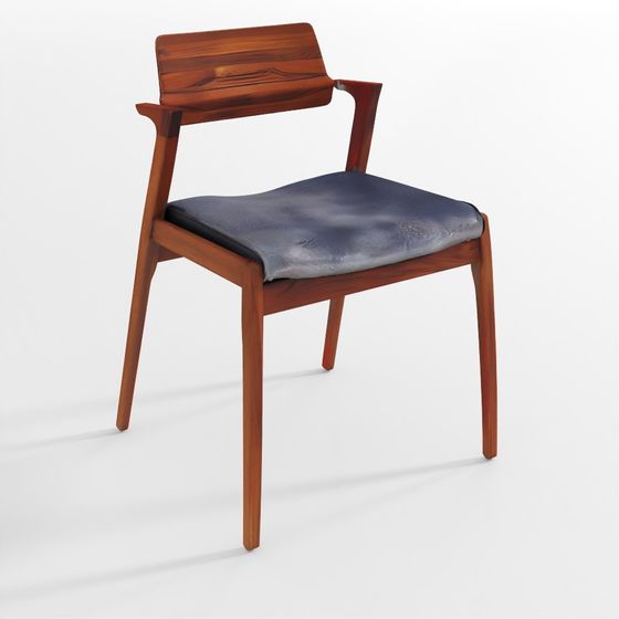 Elegant Low-Poly Chair 3D model