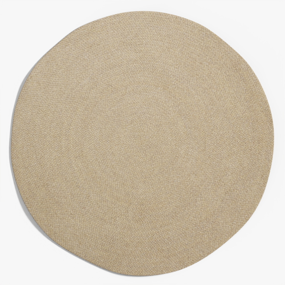 Despas Synthetic Fiber Rug Beige Ø 150 cm