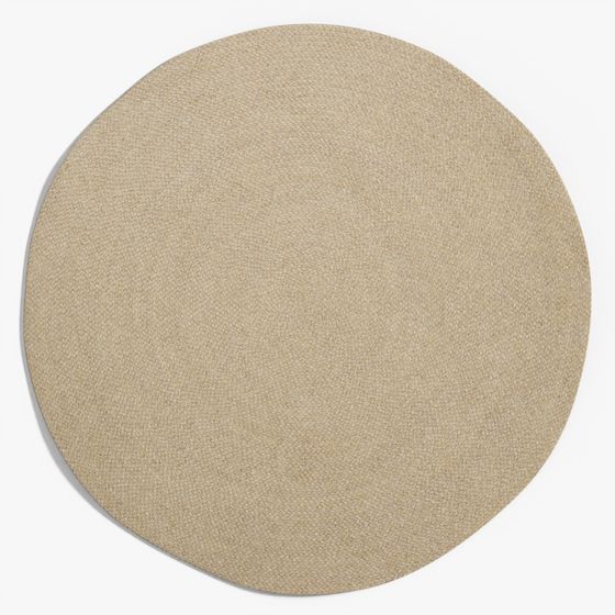 Despas Synthetic Fiber Rug Beige Ø 150 cm
