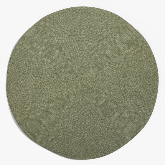Despas Synthetic Fiber Rug Green Ø 150 cm