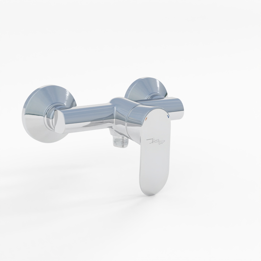 Single Lever Exposed Shower Mixer - Chrome