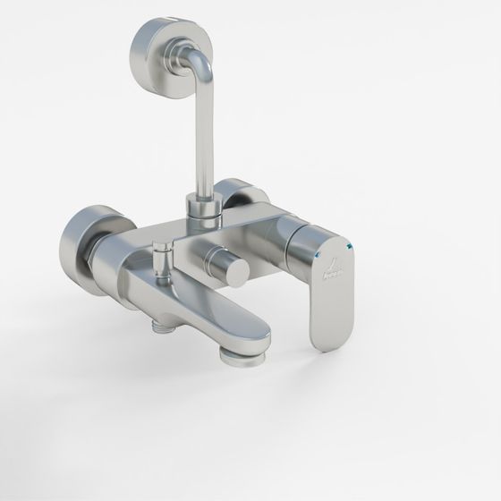 Single Lever Wall Mixer 3-in-1 System - Stainless Steel