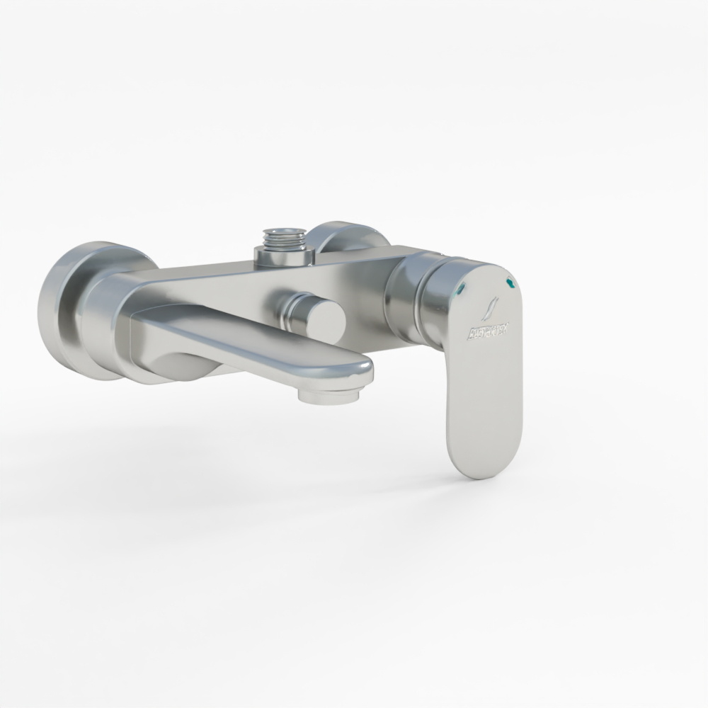 Miscelatore Vasca e Doccia a Leva Singola - Acciaio Inossidabile