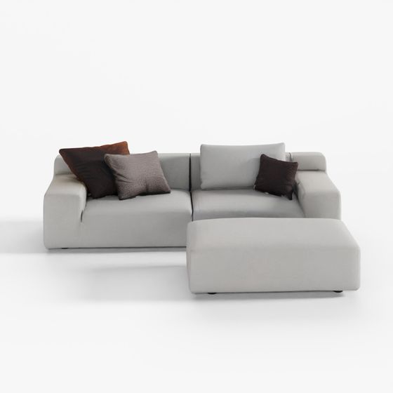 Modular Sectional Sofa 3D model for Modern Living