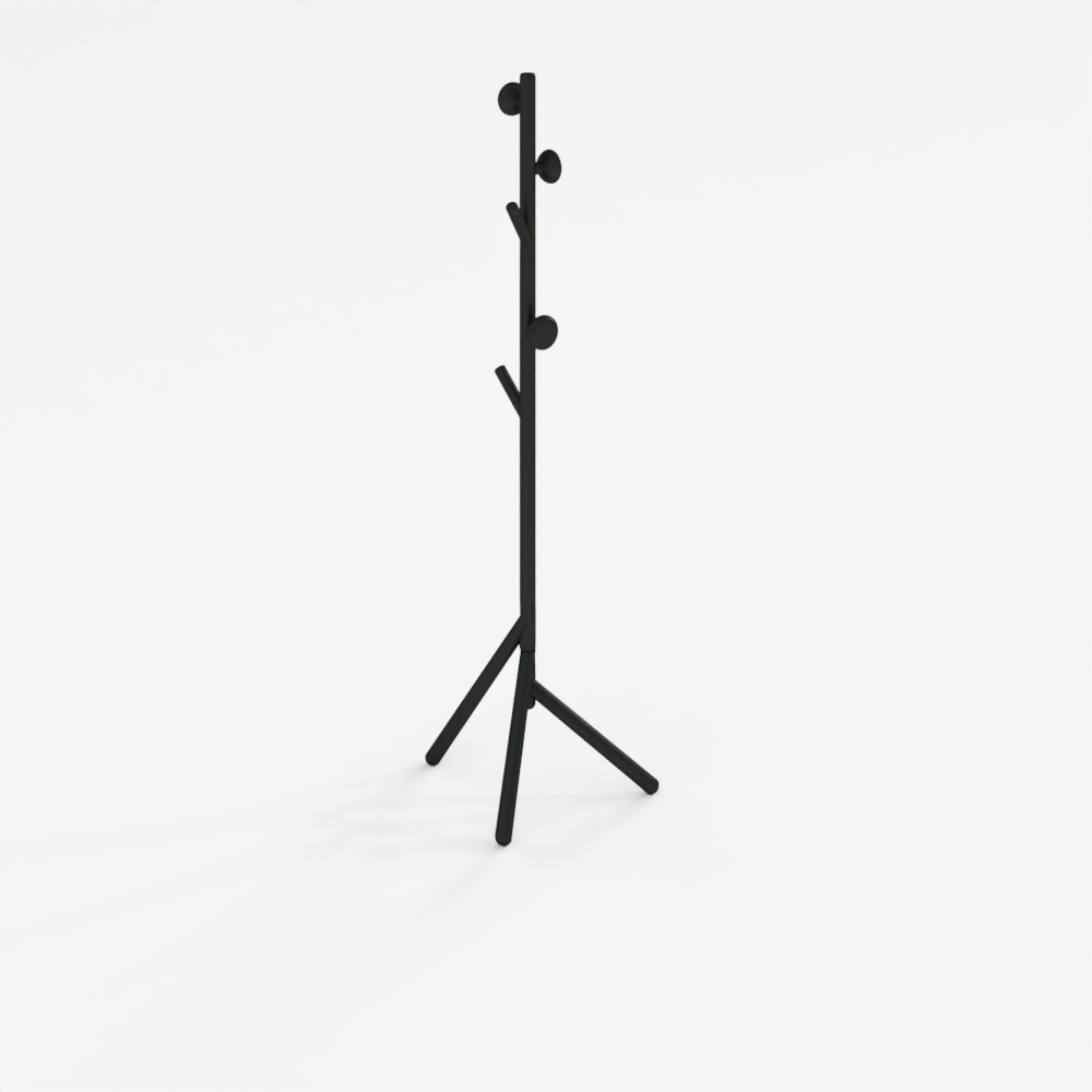 Nadue Coat Rack Black Finish