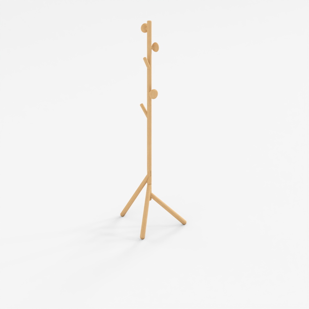 Nadue Coat Rack Natural Finish